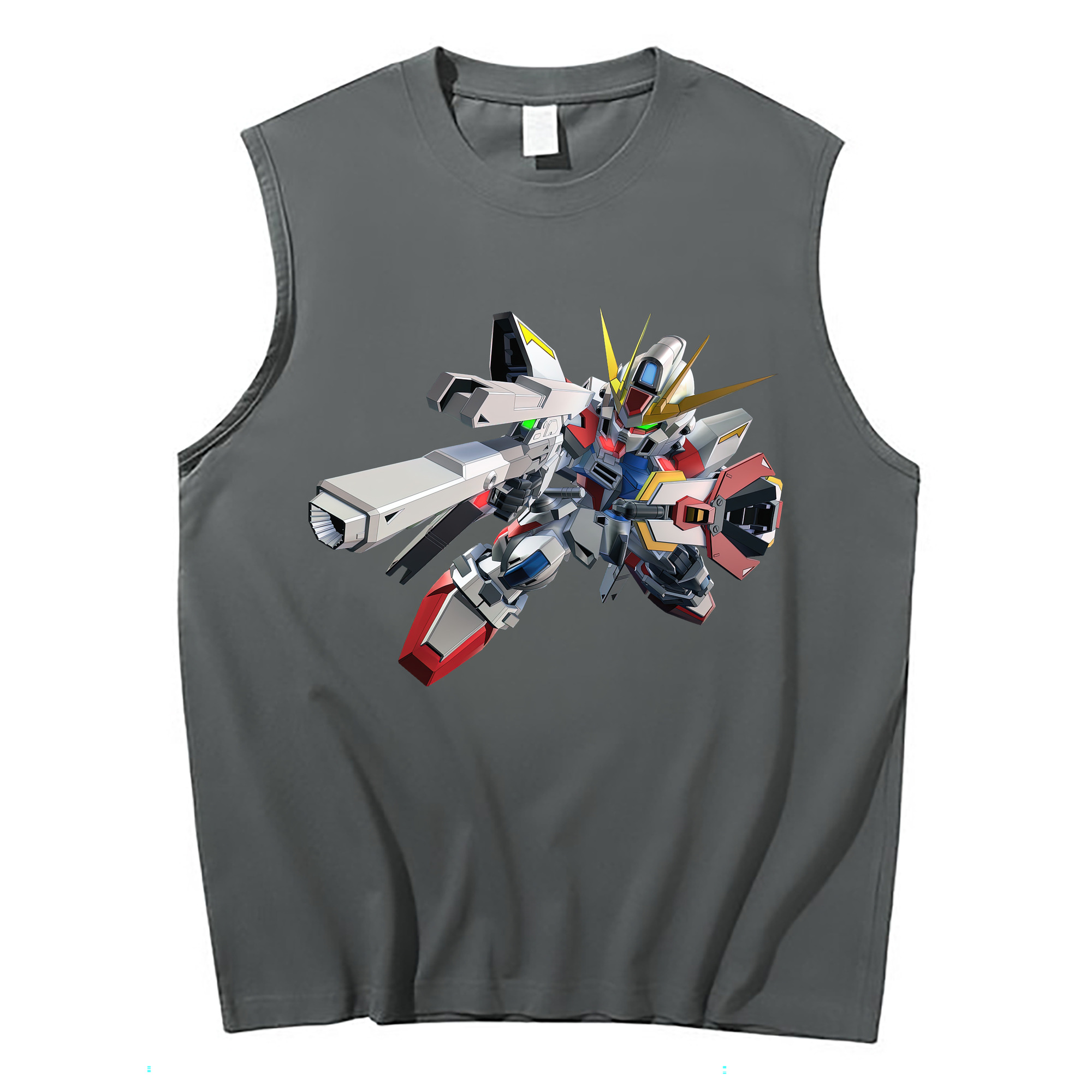 （画像用） 機動戦士ガンダム Mobile Suit Gundam コットン100％タンクトップ（フロントプリント）